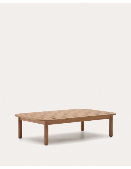 Mesa centro exterior Sacova, eucalipto 140x89 cm Kave Home J0300043MM46