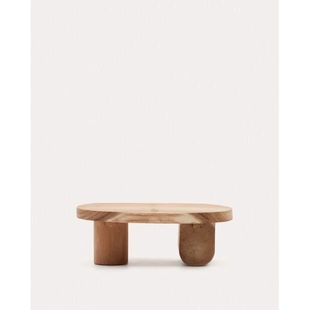 Mesa de centro Mosi, madera mungur Ø90x60 cm - Kave Home; T0600025MM46
