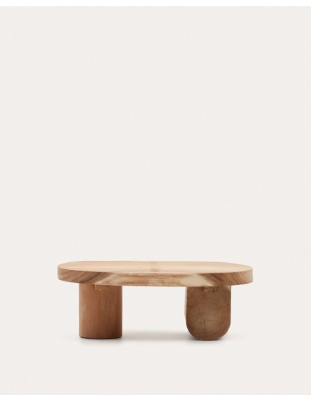 Mesa de centro Mosi, madera mungur Ø90x60 cm - Kave Home; T0600025MM46