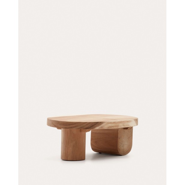 Mesa de centro Mosi, madera mungur Ø90x60 cm - Kave Home; T0600025MM46 Mesa de centro Mosi, madera mungur Ø90x60 cm - Kave Home; T0600025MM46