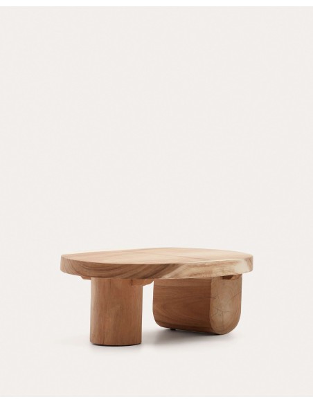 Mesa de centro Mosi, madera mungur Ø90x60 cm - Kave Home; T0600025MM46