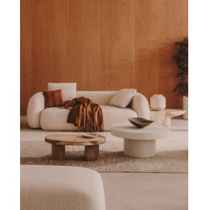 Mesa de centro Mosi, madera mungur Ø90x60 cm - Kave Home; T0600025MM46 2