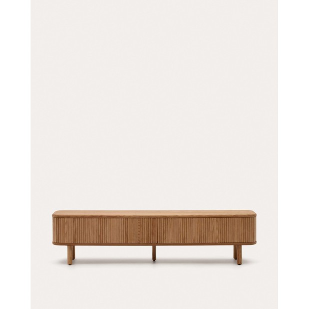 Mueble TV Mailen 2P, fresno natural 200x50 cm - Kave Home M1000013MM50