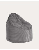 Puf Wilma pana gruesa gris Ø 80 cm - Kave Home