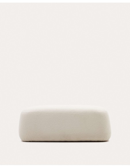 Reposapiés Martina de borreguito crudo 123 x 85 cm - Kave Home