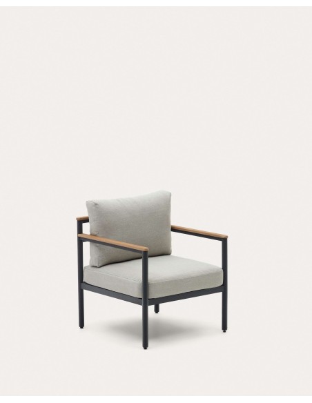 Set Aiguafreda sofá 2P, 2 sillones, mesa FSC - Kave Home; J1600010JJ03