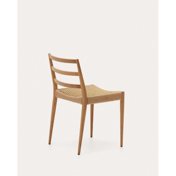 Silla Analy, roble natural, cuerda FSC 100% - Kave Home; C0100125CP46