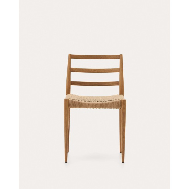 Silla Analy, roble natural, cuerda FSC 100% - Kave Home; C0100125CP46