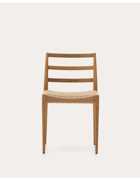 Silla Analy, roble natural, cuerda FSC 100% - Kave Home; C0100125CP46