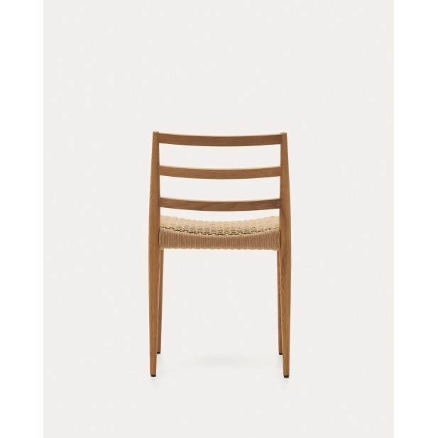 Silla Analy, roble natural, cuerda FSC 100% - Kave Home; C0100125CP46