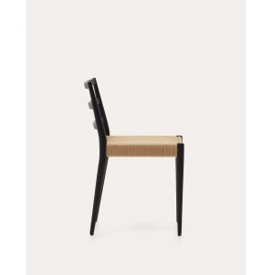 Silla Analy, roble negro, cuerda FSC 100% - Kave Home; C0100127CP46 2