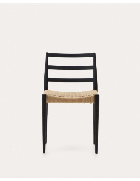 Silla Analy, roble negro, cuerda FSC 100% - Kave Home; C0100127CP46