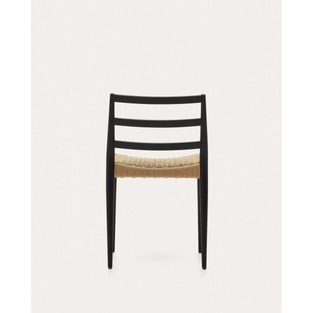 Silla Analy, roble negro, cuerda FSC 100% - Kave Home; C0100127CP46