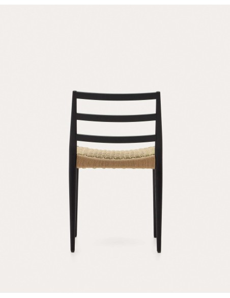 Silla Analy, roble negro, cuerda FSC 100% - Kave Home; C0100127CP46
