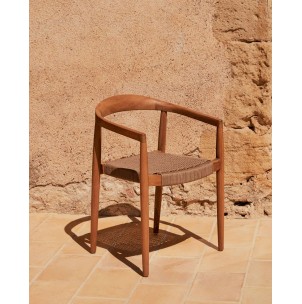 Silla exterior Ydalia, madera teca natural - Kave Home; J0600075JJ12 2