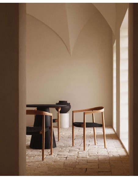 Silla exterior Ydalia, madera teca natural - Kave Home; J0600075JJ01