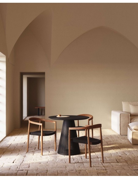 Silla exterior Ydalia, madera teca natural - Kave Home; J0600075JJ01