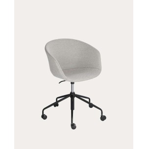 Silla de escritorio Yvette gris claro - Kave Home; CC5171VD14 - Vackart, productos de diseño