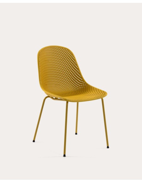 Silla exterior Quinby amarillo - Kave Home; CC1222S31