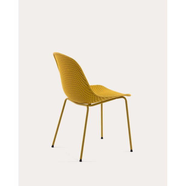 Silla exterior Quinby amarillo - Kave Home; CC1222S31 Silla exterior Quinby amarillo - Kave Home; CC1222S31
