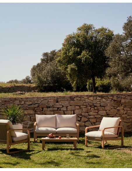 Sillón Sacaleta, madera maciza eucalipto FSC 100% - Kave Home; J1700035JJ12