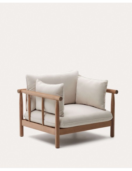 Sillón Sacova, madera maciza eucalipto FSC 100% - Kave Home; J1700034JJ12