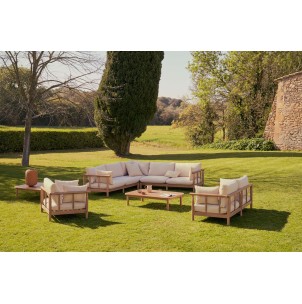 Sillón Sacova, madera maciza eucalipto FSC 100% - Kave Home; J1700034JJ12 2