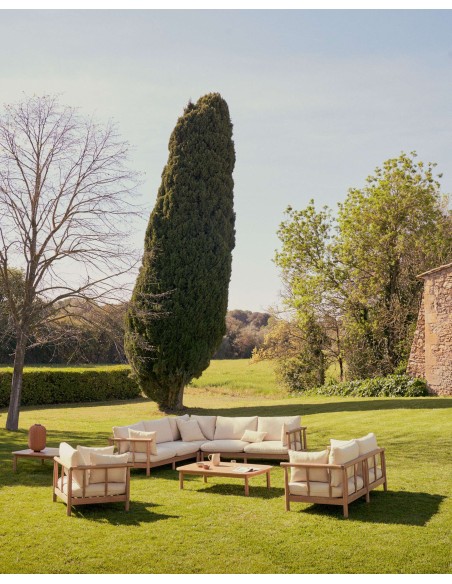 Sillón Sacova, madera maciza eucalipto FSC 100% - Kave Home; J1700034JJ12