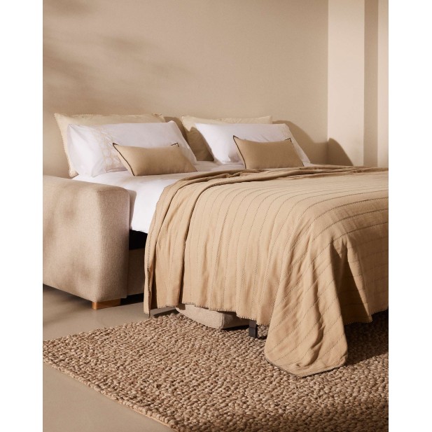 Sofá cama Anley 3P, Beige 204 cm - Kave Home; S82962AU12