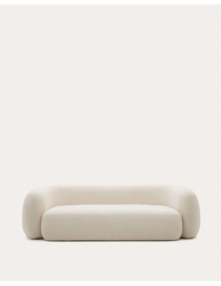 Sofá Martina 3 plazas de borreguito crudo 240cm - Kave Home; S83130HI39