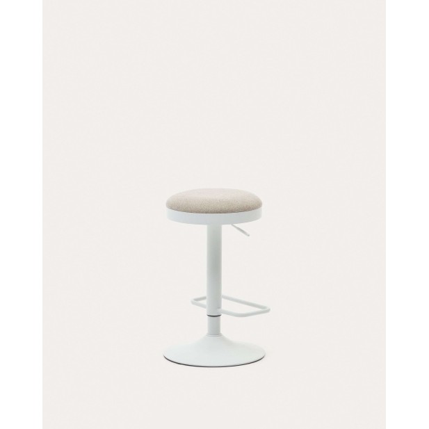 Taburete Zaib de chenilla beige 58-80 cm - Kave Home; C0600008SO11 Taburete Zaib de chenilla beige 58-80 cm - Kave Home; C0600008SO11