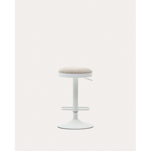 Taburete Zaib de chenilla beige 58-80 cm - Kave Home; C0600008SO11 Taburete Zaib de chenilla beige 58-80 cm - Kave Home; C0600008SO11