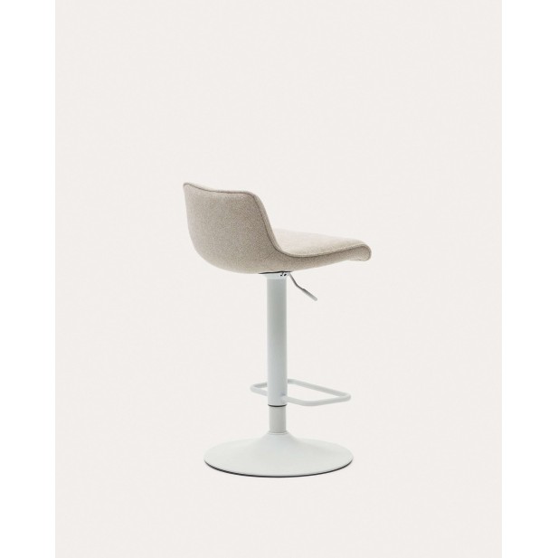 Taburete Zenda de chenilla beige 81-102 cm - Kave Home; C0600013SO11 Taburete Zenda de chenilla beige 81-102 cm - Kave Home; C0600013SO11