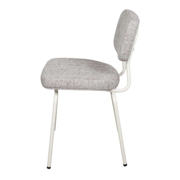 Silla CAROLO, Metal / Textil Beige. Vackart
