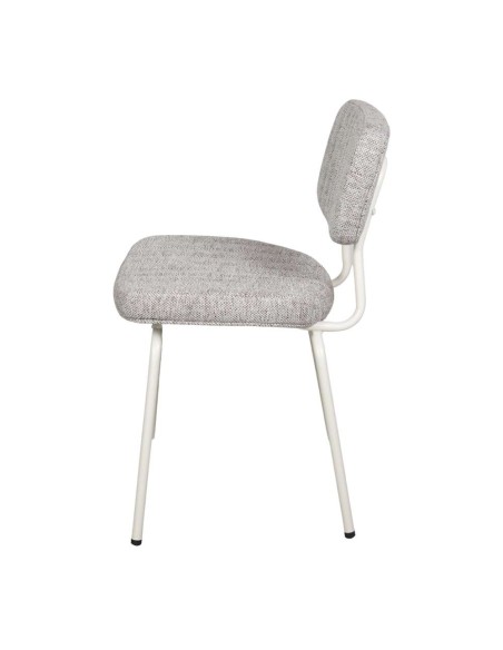 Silla CAROLO, Metal / Textil Beige. Vackart