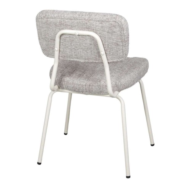 Silla CAROLO, Metal / Textil Beige. Vackart