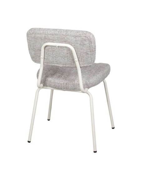 Silla CAROLO, Metal / Textil Beige. Vackart