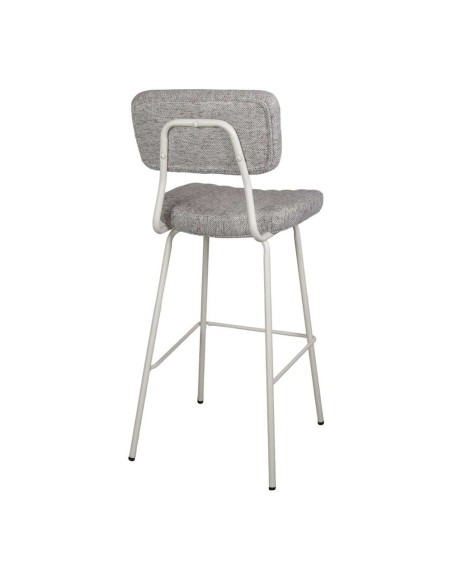 Taburete Alto POMBO 75 cm, Metal / Textil Beige. Vackart
