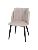 Silla BLAGGER, Metal Negro / Terciopelo Beige