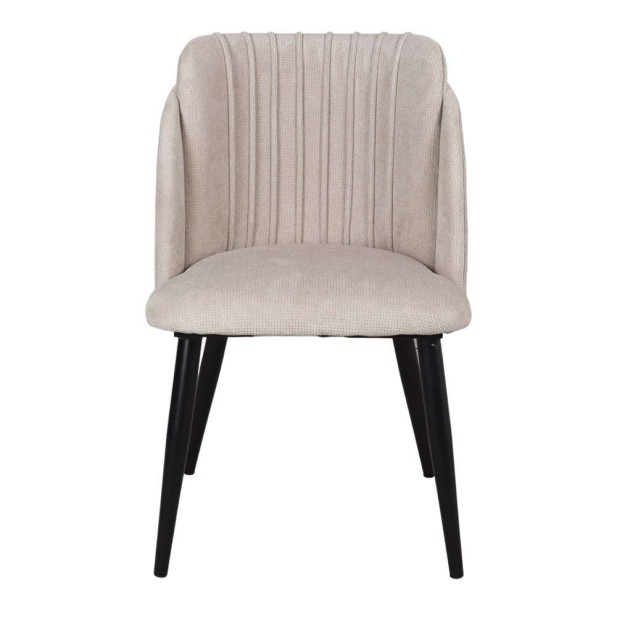 Silla BLAGGER, Metal Negro / Terciopelo Beige. Vackart