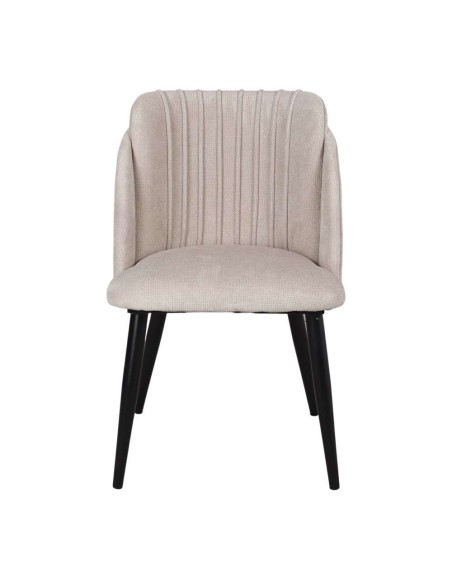 Silla BLAGGER, Metal Negro / Terciopelo Beige. Vackart