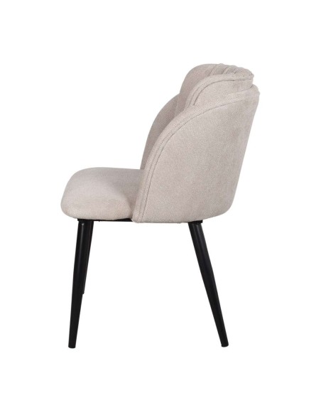 Silla BLAGGER, Metal Negro / Terciopelo Beige. Vackart