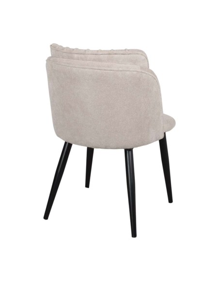 Silla BLAGGER, Metal Negro / Terciopelo Beige. Vackart