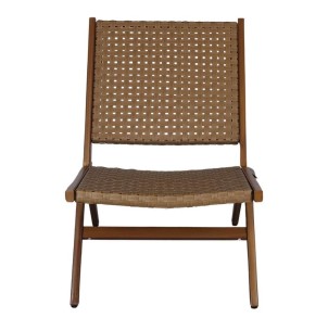 Sillón Exterior VEGA, Metal Efecto Madera / Ratán Sintético. Vackart 2