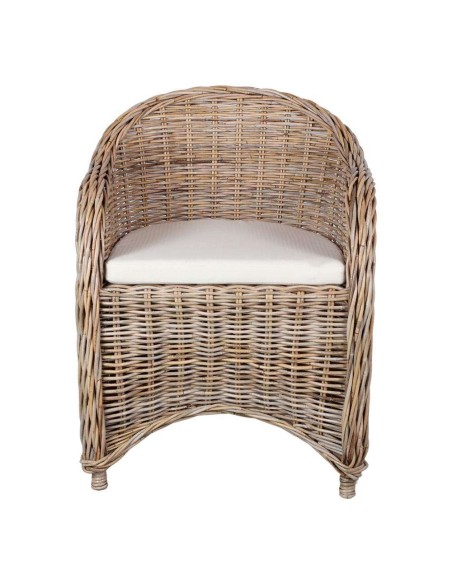 Sillón TELMA, Ratán Natural / Textil. Vackart