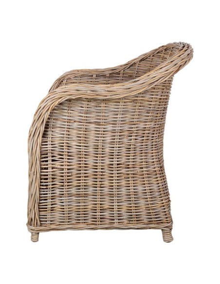 Sillón TELMA, Ratán Natural / Textil. Vackart