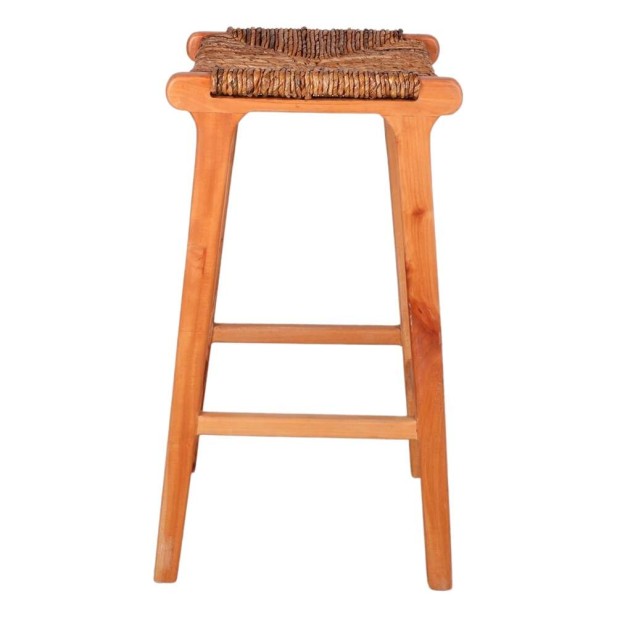 Taburete Alto MONDY 75 cm, Madera Natural / Fibra Plátano. Vackart Taburete Alto MONDY 75 cm, Madera Natural / Fibra Plátano. Vackart