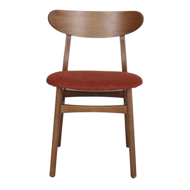 Silla BURIAL, Madera Maciza / Textil Teja. Vackart Silla BURIAL, Madera Maciza / Textil Teja. Vackart