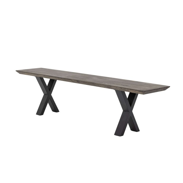 Banco MALDON, Roble FSC 100% / Metal - Bloomingville. Vackart