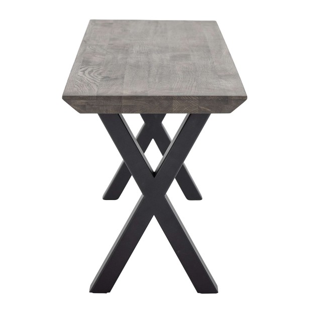 Banco MALDON, Roble FSC 100% / Metal - Bloomingville. Vackart